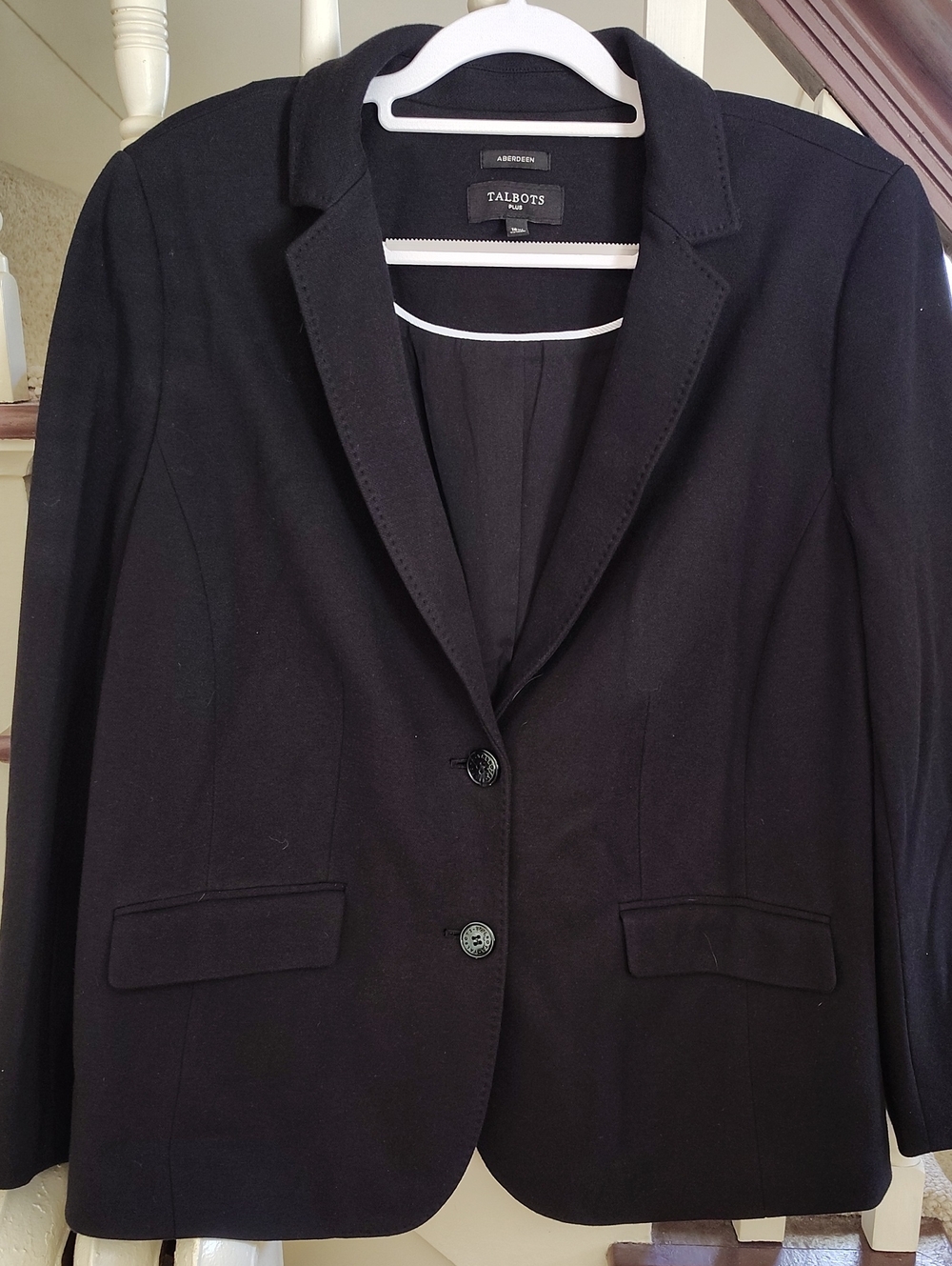 Talbots Black Women's Tailored Single-Breasted Blazer